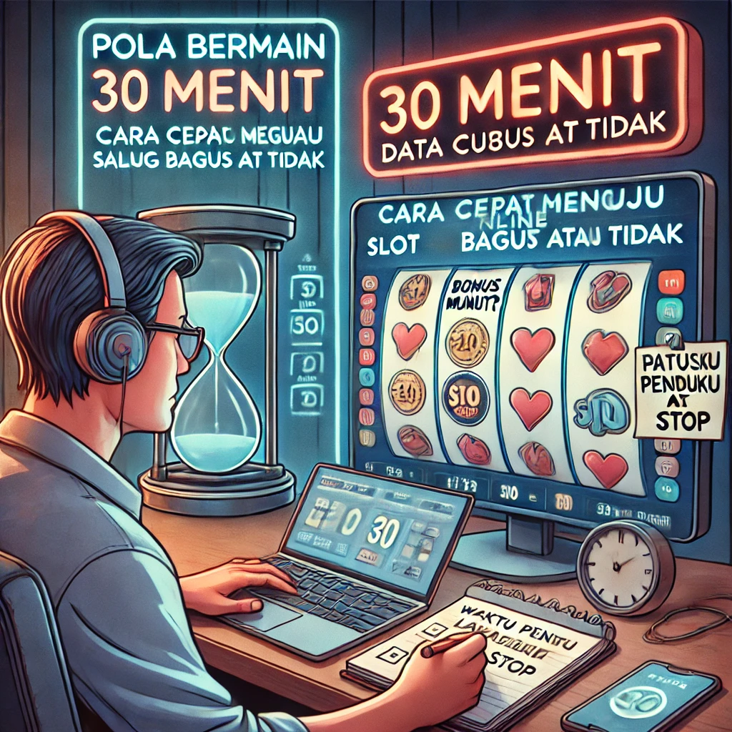 Pola Bermain 30 Menit: Cara Cepat Menguji Slot Online Sedang Bagus atau Tidak