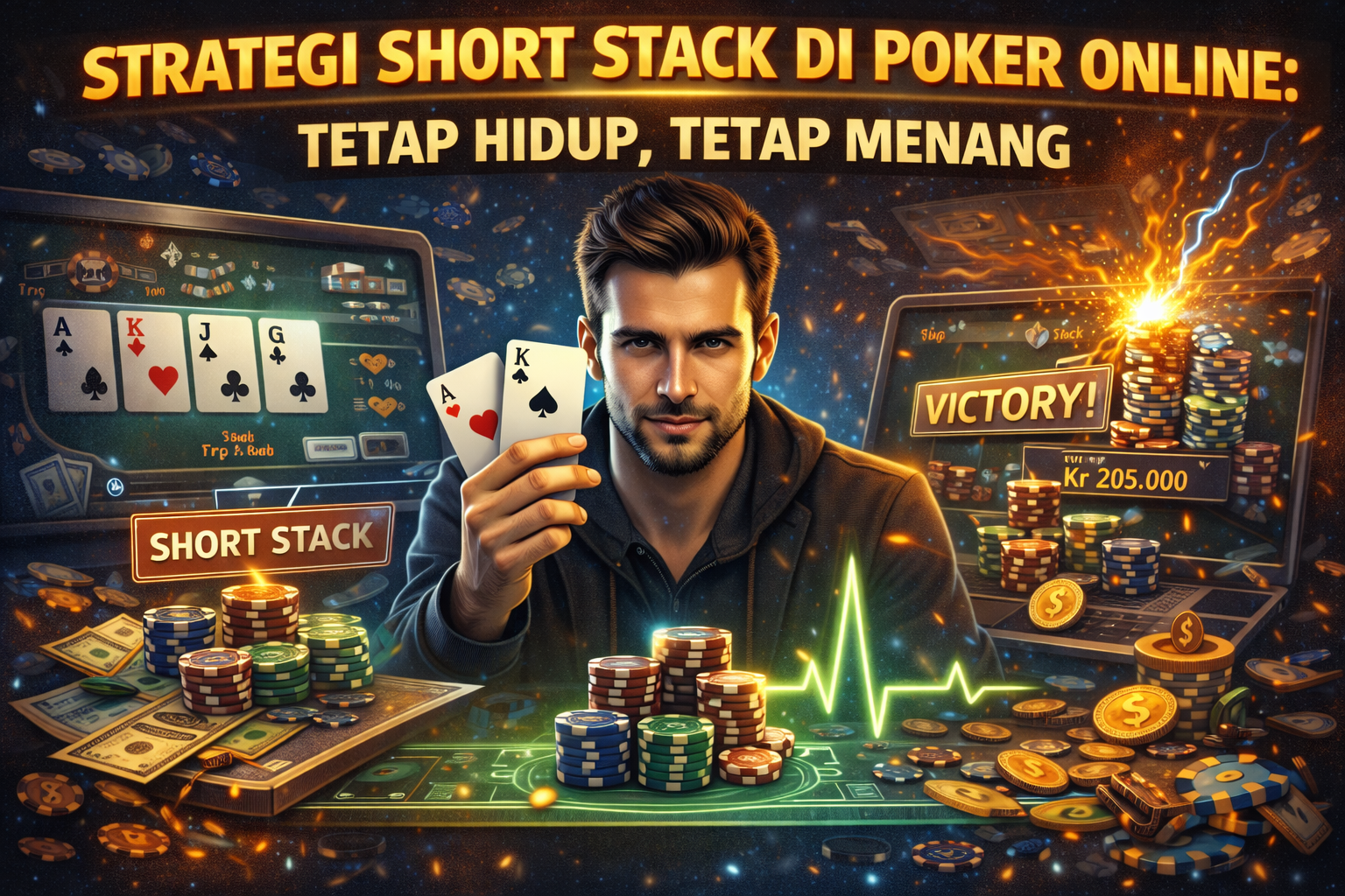 Strategi Short Stack di Poker Online: Tetap Hidup, Tetap Menang