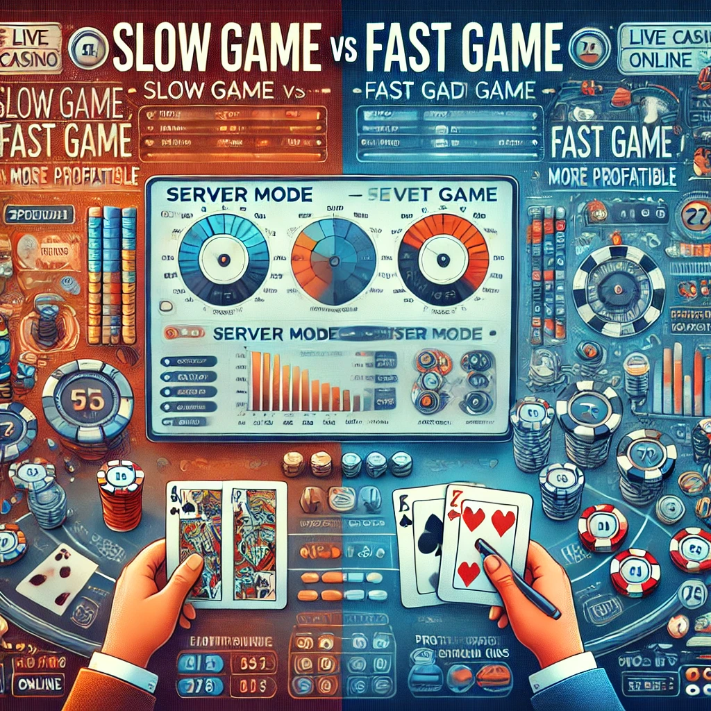 Analisis Mode Server: Slow Game vs Fast Game, Mana Lebih Cuan Saat Bermain Game Live Casino Online?