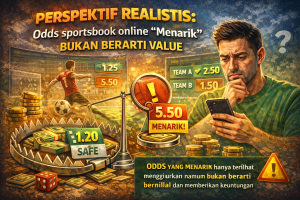 Sportsbook Online : Perspektif Realistis: Odds “Menarik” Bukan Berarti Value