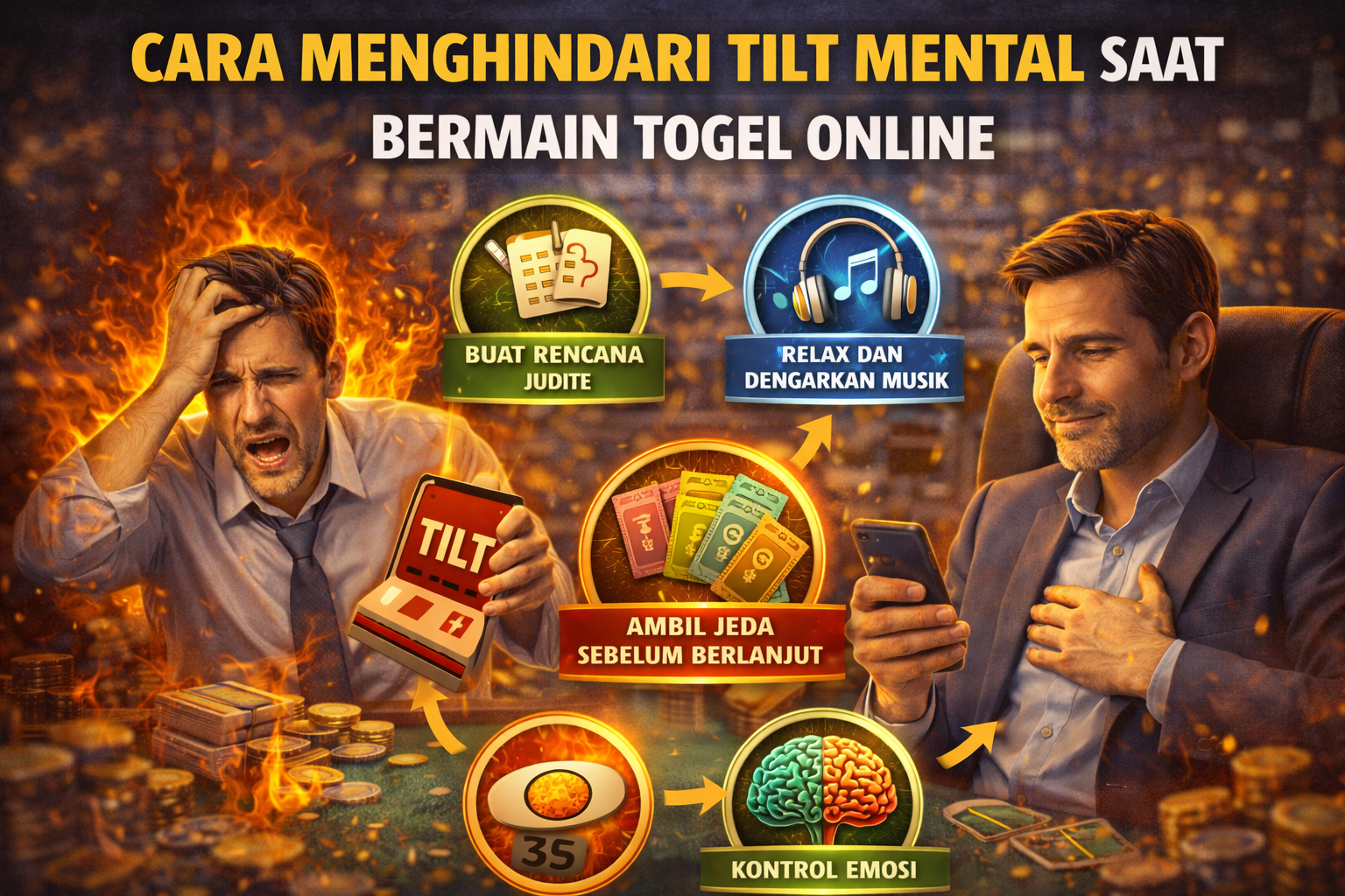 Cara Menghindari Tilt Mental Saat Bermain Togel Online