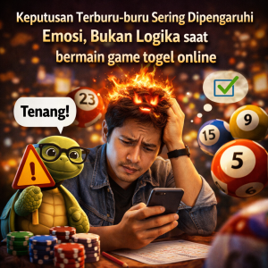 Togel Online : Keputusan Terburu-buru Sering Dipengaruhi Emosi, Bukan Logika