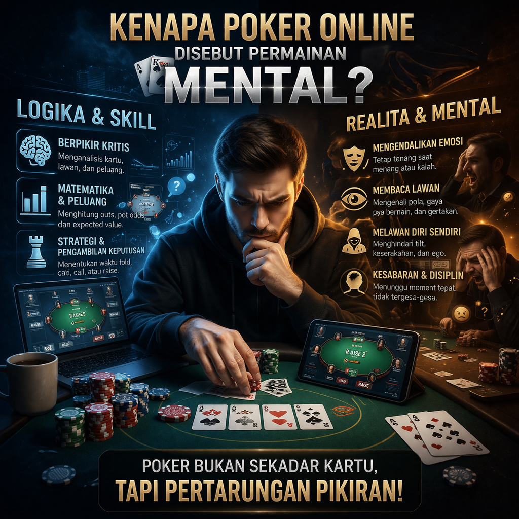 Kenapa Poker Online Disebut Permainan Mental?