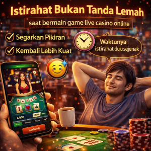 Live Casino Online : Istirahat Bukan Tanda Lemah