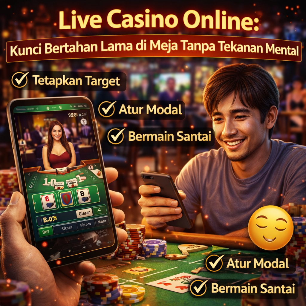 Live Casino Online: Kunci Bertahan Lama di Meja Tanpa Tekanan Mental